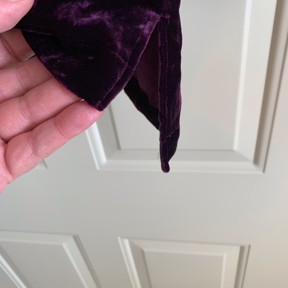 Theory purple crushed velvet high lo tunic size M - Picture 3 of 7